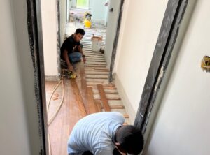 wooden floor installation